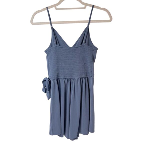 Abercrombie & Fitch V-Neck Romper Steel Blue Size S - Picture 2 of 7